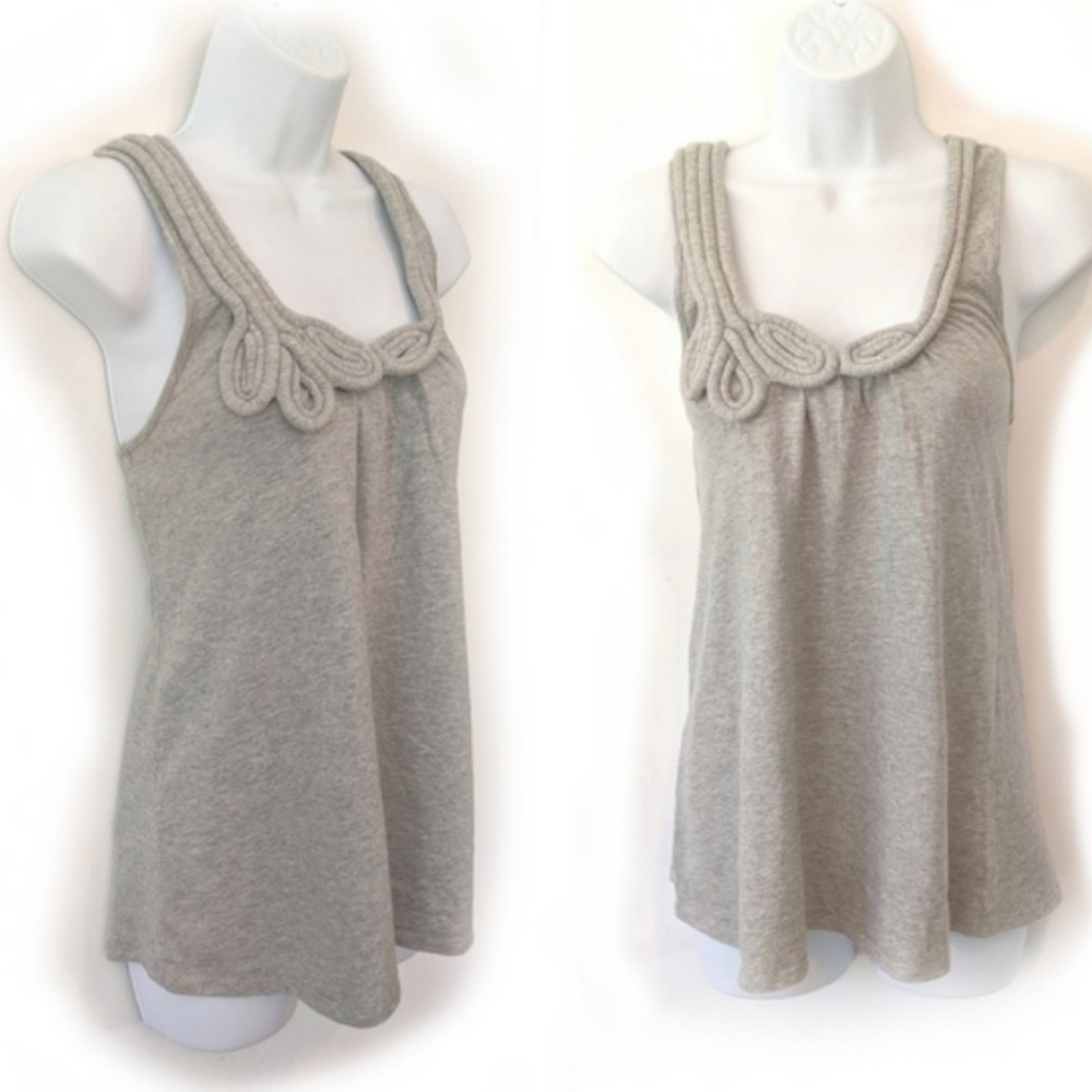 Razor Back Tank Silence and Noise Grey